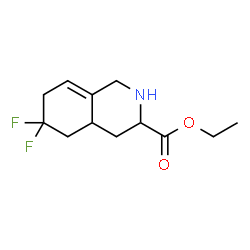 ChemSpider 2D Image | Ethyl 6,6-difluoro-octahydroisoquinoline-3-carboxylate | C12H17F2NO2