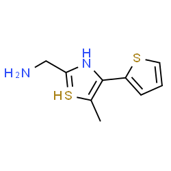 ChemSpider 2D Image | [5-methyl-4-(2-thienyl)-3H-thiazol-2-yl]methanamine | C9H11N2S2