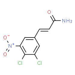 ChemSpider 2D Image | (2E)-3-(3,4-Dichloro-5-nitrophenyl)acrylamide | C9H6Cl2N2O3