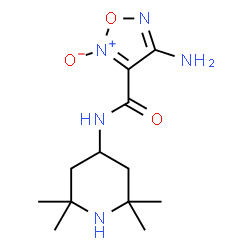 ChemSpider 2D Image | 4-Amino-N-(2,2,6,6-tetramethyl-4-piperidinyl)-1,2,5-oxadiazole-3-carboxamide 2-oxide | C12H21N5O3