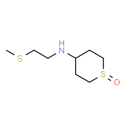 ChemSpider 2D Image | N-[2-(Methylsulfanyl)ethyl]tetrahydro-2H-thiopyran-4-amine 1-oxide | C8H17NOS2