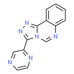 ChemSpider 2D Image | 3-(2-Pyrazinyl)[1,2,4]triazolo[4,3-c]quinazoline | C13H8N6