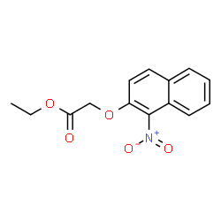 ChemSpider 2D Image | Ethyl [(1-nitro-2-naphthyl)oxy]acetate | C14H13NO5