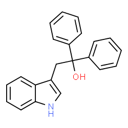 ChemSpider 2D Image | 2-(1H-Indol-3-yl)-1,1-diphenylethanol | C22H19NO