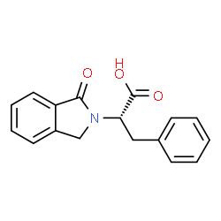 ChemSpider 2D Image | (2S)-2-(3-oxo-1H-isoindol-2-yl)-3-phenylpropanoic acid | C17H15NO3