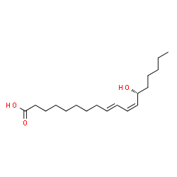 ChemSpider 2D Image | (9E,11Z,13R)-13-Hydroxy-9,11-octadecadienoic acid | C18H32O3