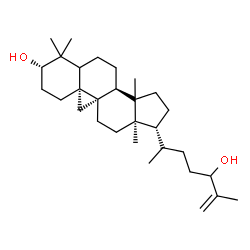ChemSpider 2D Image | (3beta,5xi,9beta,14xi,17alpha,20S)-9,19-Cyclolanost-25-ene-3,24-diol | C30H50O2