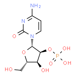 ChemSpider 2D Image | 4-Amino-1-(2-O-phosphono-beta-L-ribofuranosyl)-2(1H)-pyrimidinone | C9H14N3O8P