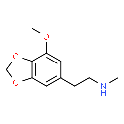 ChemSpider 2D Image | 2-(7-Methoxy-1,3-benzodioxol-5-yl)-N-methylethanamine | C11H15NO3