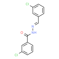ChemSpider 2D Image | 3-Chloro-N'-[(E)-(3-chlorophenyl)methylene]benzohydrazide | C14H10Cl2N2O