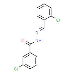 ChemSpider 2D Image | 3-Chloro-N'-[(E)-(2-chlorophenyl)methylene]benzohydrazide | C14H10Cl2N2O