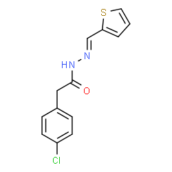 ChemSpider 2D Image | 2-(4-Chlorophenyl)-N'-[(E)-2-thienylmethylene]acetohydrazide | C13H11ClN2OS