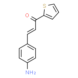 ChemSpider 2D Image | (2E)-3-(4-Aminophenyl)-1-(2-thienyl)-2-propen-1-one | C13H11NOS