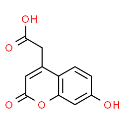ChemSpider 2D Image | Umbelliferone-4-acetic acid | C11H8O5