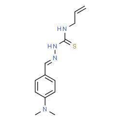 ChemSpider 2D Image | (2E)-N-Allyl-2-[4-(dimethylamino)benzylidene]hydrazinecarbothioamide | C13H18N4S