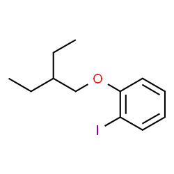 ChemSpider 2D Image | 1-(2-Ethylbutoxy)-2-iodobenzene | C12H17IO