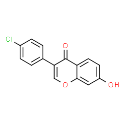 ChemSpider 2D Image | 3-(4-chlorophenyl)-7-hydroxychromen-4-one | C15H9ClO3
