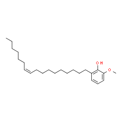 ChemSpider 2D Image | 2-[(10Z)-10-Heptadecen-1-yl]-6-methoxyphenol | C24H40O2