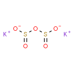 ChemSpider 2D Image | Dipotassium disulfite | K2O5S2