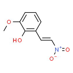 ChemSpider 2D Image | 2-Methoxy-6-[(E)-2-nitrovinyl]phenol | C9H9NO4