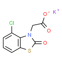 ChemSpider 2D Image | benazolin-potassium | C9H5ClKNO3S