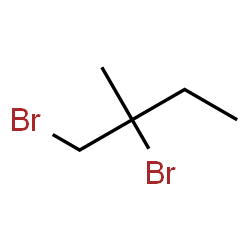 ChemSpider 2D Image | 1,2-dibromo-2-methylbutane | C5H10Br2