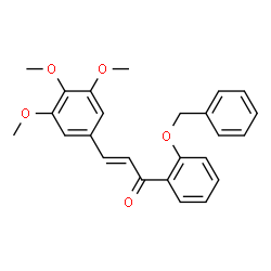 ChemSpider 2D Image | (2E)-1-[2-(Benzyloxy)phenyl]-3-(3,4,5-trimethoxyphenyl)-2-propen-1-one | C25H24O5