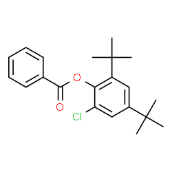 ChemSpider 2D Image | 2,4-Di-tert-butyl-6-chlorophenyl benzoate | C21H25ClO2