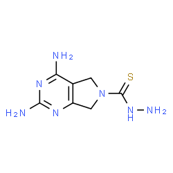 ChemSpider 2D Image | 2,4-Diamino-5,7-dihydro-6H-pyrrolo[3,4-d]pyrimidine-6-carbothiohydrazide  | C7H11N7S