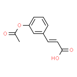 ChemSpider 2D Image | (2E)-3-(3-Acetoxyphenyl)acrylic acid | C11H10O4