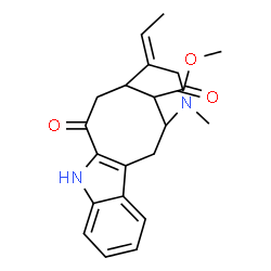 ChemSpider 2D Image | Methyl (19Z)-3-oxovobasan-17-oate | C21H24N2O3