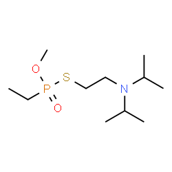 ChemSpider 2D Image | S-[2-(Diisopropylamino)ethyl] O-methyl ethylphosphonothioate | C11H26NO2PS