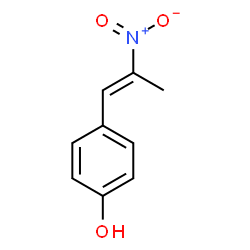 ChemSpider 2D Image | 4-[(1E)-2-Nitro-1-propen-1-yl]phenol | C9H9NO3