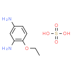 ChemSpider 2D Image | 4-Ethoxy-m-phenylenediamine sulfate | C8H14N2O5S