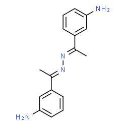 ChemSpider 2D Image | 3,3'-[(1E,2E)-1,2-Hydrazinediylidenedi(1E)-1-ethyl-1-ylidene]dianiline | C16H18N4