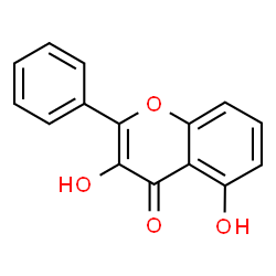 ChemSpider 2D Image | 3,5-DIHYDROXYFLAVONE | C15H10O4