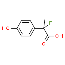 ChemSpider 2D Image | 2-Fluoro-2-(4-hydroxyphenyl)propanoic acid | C9H9FO3