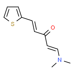 ChemSpider 2D Image | (1E,4E)-1-(Dimethylamino)-5-(2-thienyl)-1,4-pentadien-3-one | C11H13NOS