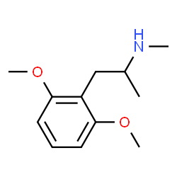 ChemSpider 2D Image | 1-(2,6-Dimethoxyphenyl)-N-methyl-2-propanamine | C12H19NO2