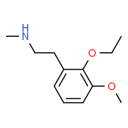 ChemSpider 2D Image | 2-(2-Ethoxy-3-methoxyphenyl)-N-methylethanamine | C12H19NO2