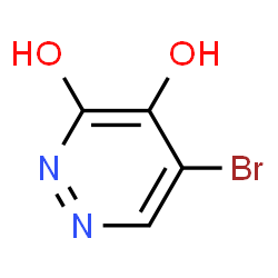 ChemSpider 2D Image | 5-Bromo-3,4-pyridazinediol | C4H3BrN2O2