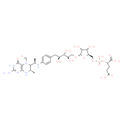 ChemSpider 2D Image | N(5)-formyl-5,6,7,8-tetrahydromethanopterin | C31H45N6O17P