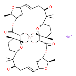 ChemSpider 2D Image | (+)-aplasmomycin | C40H60BNaO14