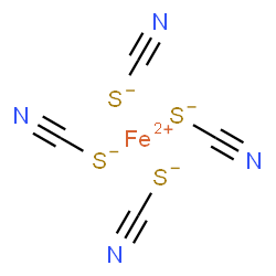 ChemSpider 2D Image | ferrous tetrathiocyanate | C4FeN4S4