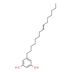 ChemSpider 2D Image | 5-(8-Pentadecen-1-yl)-1,3-benzenediol | C21H34O2