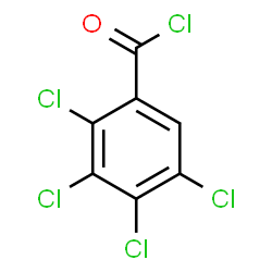 ChemSpider 2D Image | 2,3,4,5-Tetrachlorobenzoyl chloride | C7HCl5O