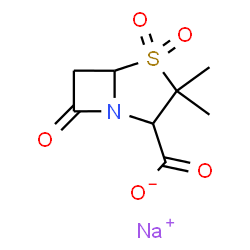 ChemSpider 2D Image | Sulbactam sodium | C8H10NNaO5S