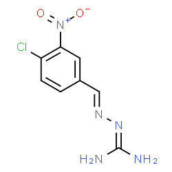 ChemSpider 2D Image | N''-[(E)-(4-Chloro-3-nitrophenyl)methylene]carbonohydrazonic diamide | C8H8ClN5O2
