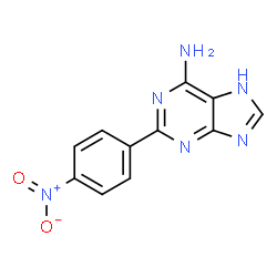 ChemSpider 2D Image | 2-(P-NITROPHENYL)ADENINE | C11H8N6O2