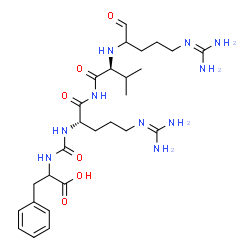 ChemSpider 2D Image | N-({(2S)-5-[(Diaminomethylene)amino]-1-[(N-{5-[(diaminomethylene)amino]-1-oxo-2-pentanyl}-L-valyl)amino]-1-oxo-2-pentanyl}carbamoyl)phenylalanine | C27H44N10O6